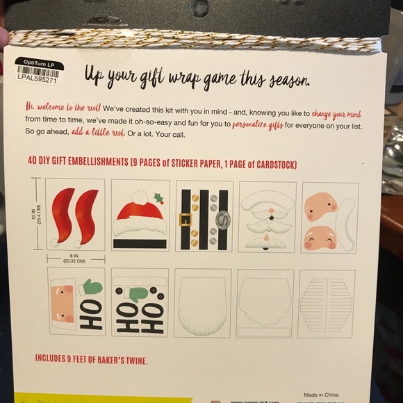 New Christmas Santa Gift Craft Kit with Twine - Picture 2 of 6